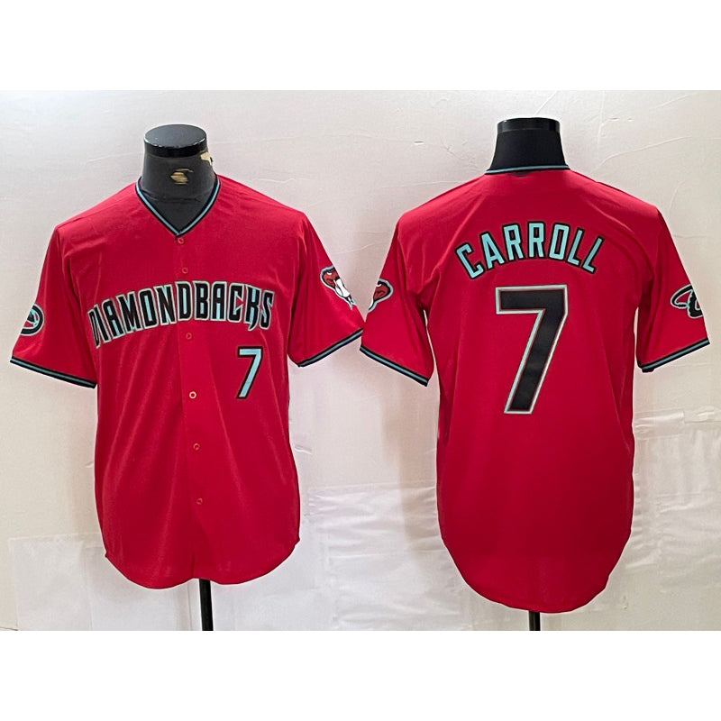 Arizona Diamondbacks #7 Corbin Carroll Red Fedasgoge 2024 Cool Base Stitched Jersey