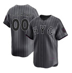 Custom New York Mets Graphite Fedasgoge 2024 City Connect Limited Stitched Jersey