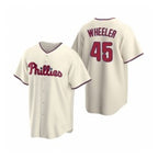Philadelphia Phillies #45 Zack Wheeler Cream Fedasgoge Alternate Stitched Jersey