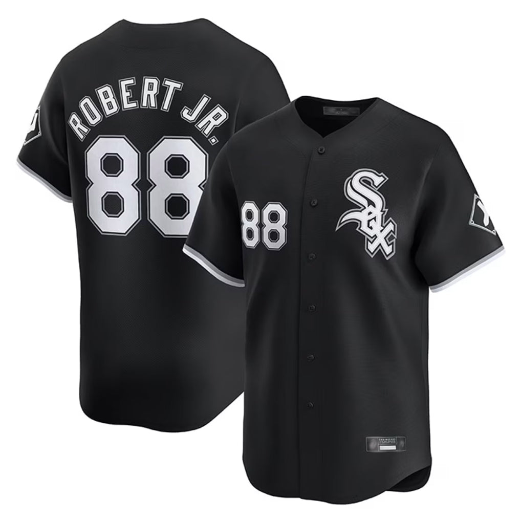 Chicago White Sox #88 Luis Robert Jr Player Black Fedasgoge Limited Home Stitched Jerseys