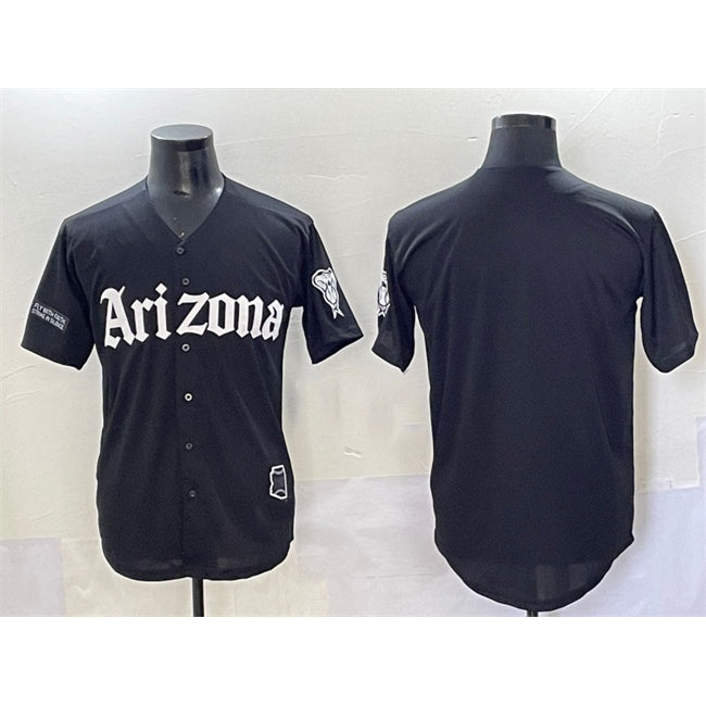 Arizona Diamondbacks Blank Black Fedasgoge 'Gothic Desert Fang Edition' Vapor Premier Limited Stitched Jersey