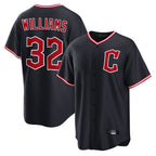 Cleveland Guardians #32 Gavin Williams Player Navy Fedasgoge Home Game Stitched Jerseys