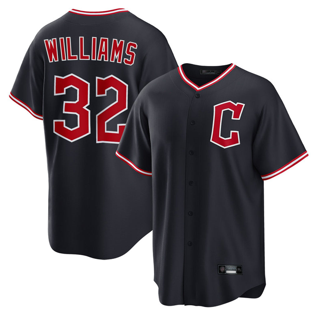 Cleveland Guardians #32 Gavin Williams Player Navy Fedasgoge Home Game Stitched Jerseys