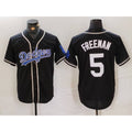 Los Angeles Dodgers #5 Freddie Freeman Black Fedasgoge Cool Base With Patch Stitched Jersey