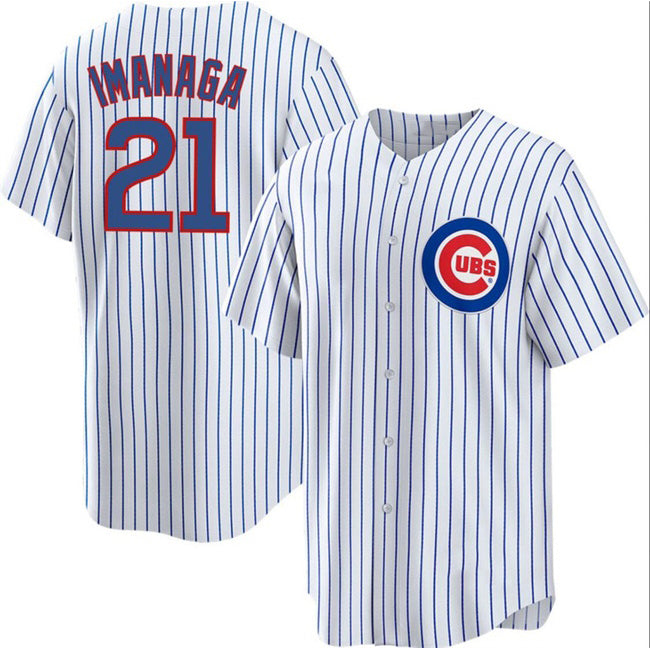 Chicago Cubs #21 Sh¨­ta Imanaga White Fedasgoge Cool Base Stitched Baseball Jersey