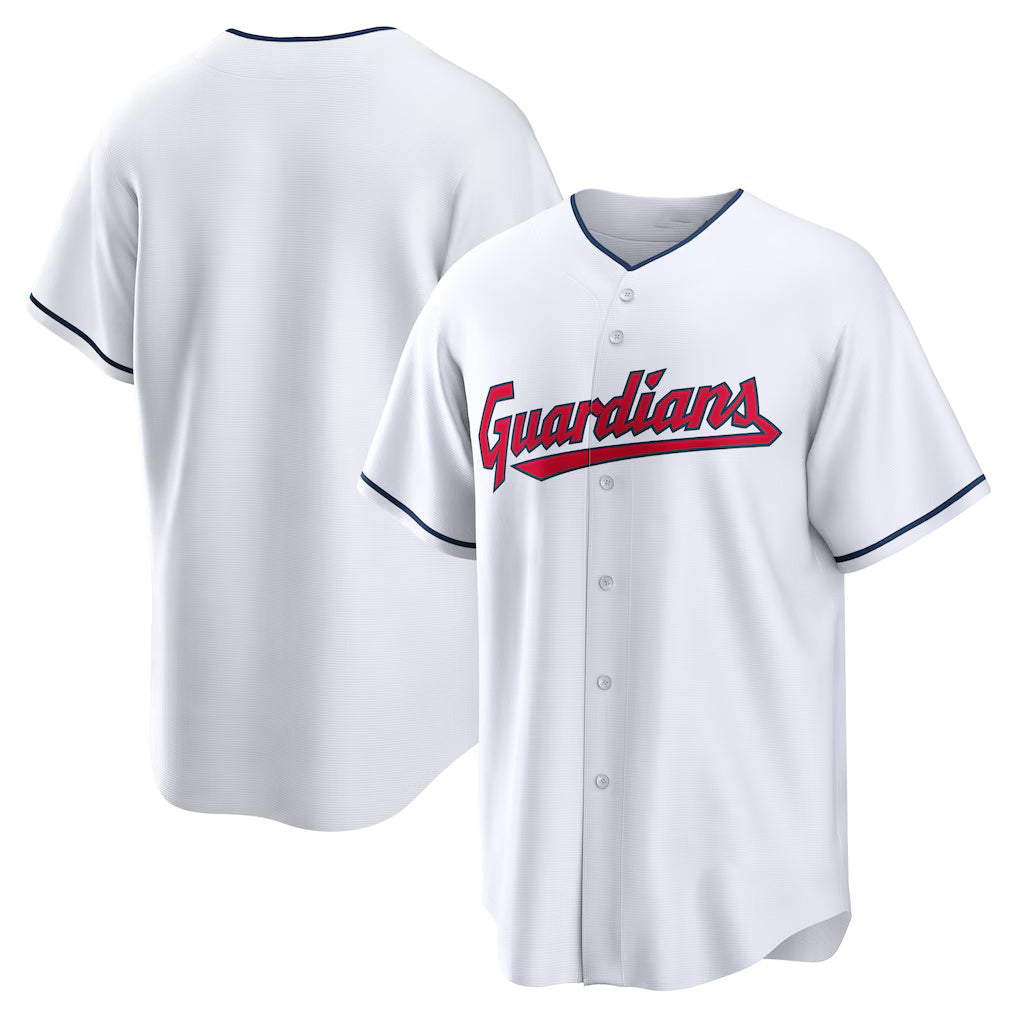 Cleveland Guardians White Fedasgoge Home Blank Replica Jersey