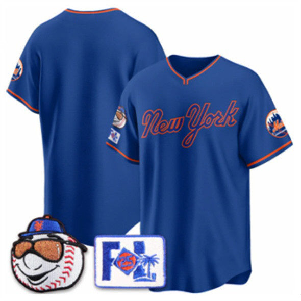 New York Mets Blank Royal Fedasgoge 2025 Spring Training Stitched Jersey