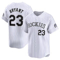 Colorado Rockies #23 Kris Bryant White-Purple Fedasgoge Replica Player Jersey