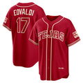 Texas Rangers #17 Nathan Eovaldi Red Fedasgoge 2026 City Connect Stadium Jersey