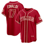 Texas Rangers #17 Nathan Eovaldi Red Fedasgoge 2026 City Connect Stadium Jersey