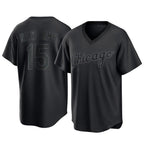 Chicago White Sox #15 Sean Newcomb Player Black Fedasgoge T-shirt Home Game Stitched Jerseys
