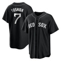 Boston Red Sox #7 Masataka Yoshida Player Black Fedasgoge Home Game Stitched Jerseys