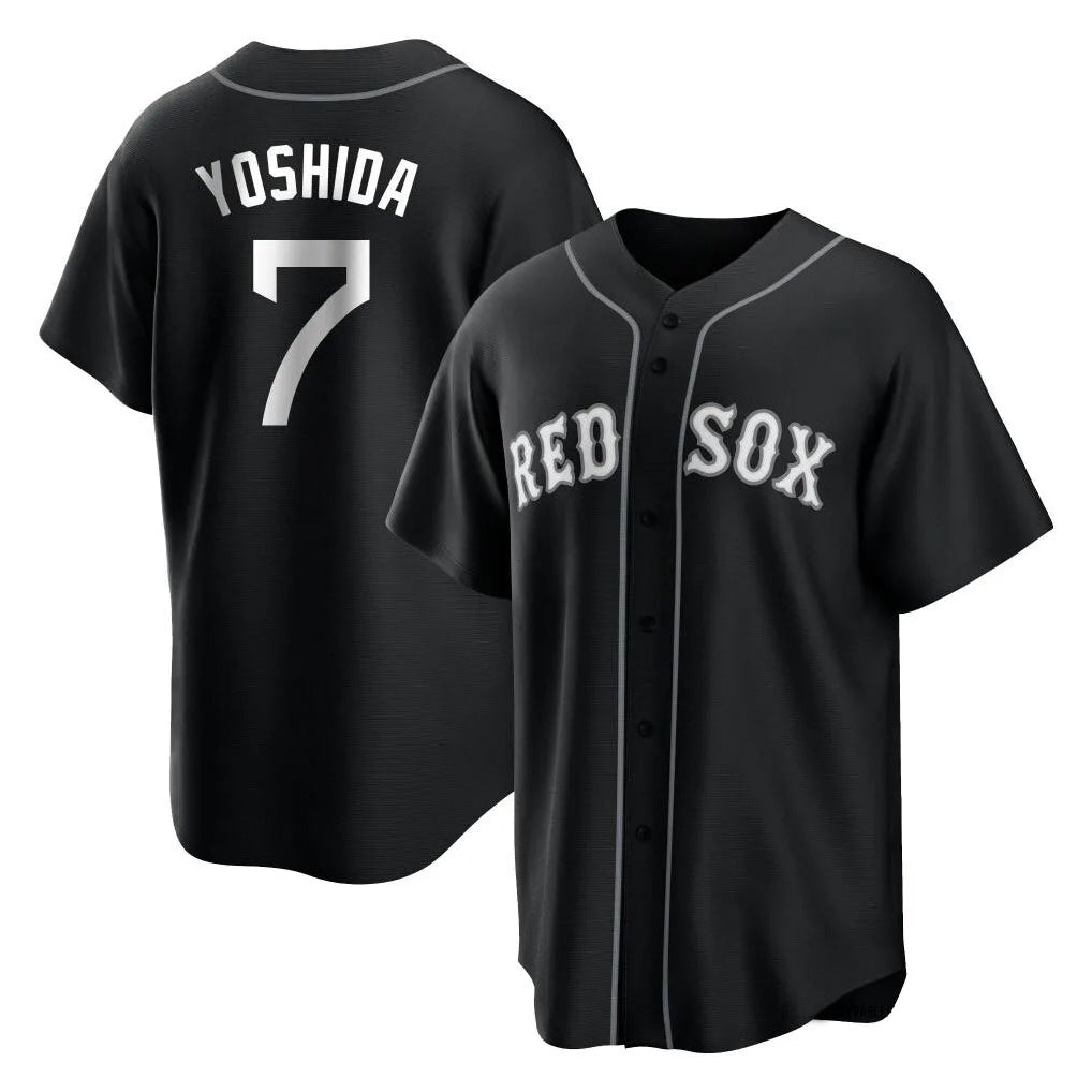 Boston Red Sox #7 Masataka Yoshida Player Black Fedasgoge Home Game Stitched Jerseys