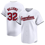 Cleveland Guardians #32 Gavin Williams Player White Fedasgoge Limited Home Stitched Jerseys