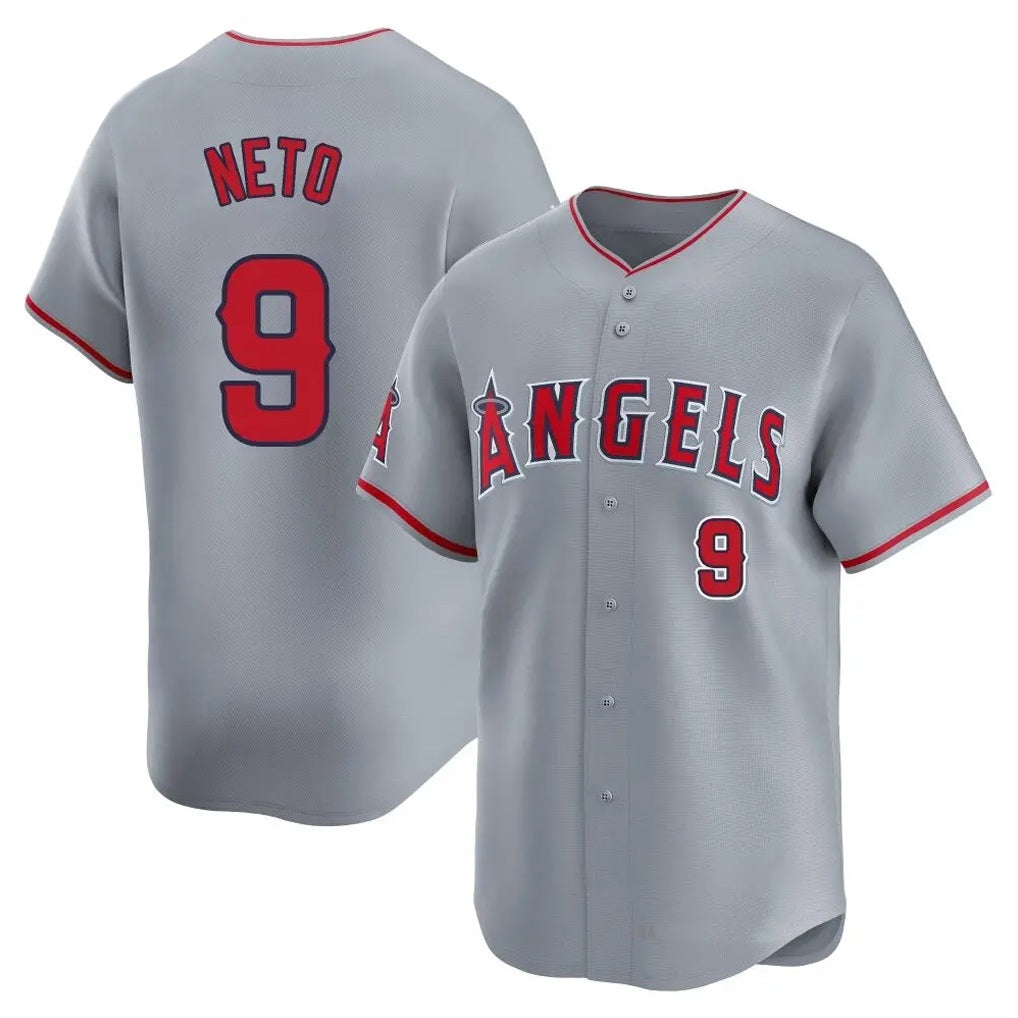 Los Angeles Angels #9 Zach Neto Player Gray Fedasgoge Home Limited Stitched Jerseys