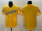 Oakland Athletics Blank 2026 Yellow Fedasgoge Alternate Sacramento Celebrating 125 Years Vapor Limited Stitched Jersey
