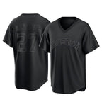Houston Astros #27 Jose Altuve Player Black Fedasgoge Fashion T-shirt Home Game Stitched Jerseys
