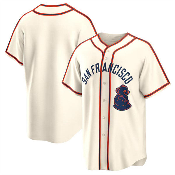 San Francisco Giants Blank Cream Fedasgoge 2024 Rickwood Classic Stitched Jersey