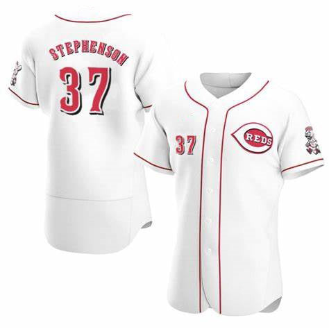 Cincinnati Reds #37 Tyler Stephenson White Fedasgoge Stitched Flex Base Jersey