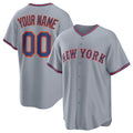 Custom New York Mets Active Player Gray Fedasgoge 2025 Limited Stitched Jersey