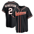 Baltimore Orioles #2 Gunnar Henderson Player Black Fedasgoge Out Home Game Stitched Jerseys
