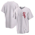 Chicago White Sox Blank Player Red Fedasgoge Stripe White Home Game Stitched Jerseys