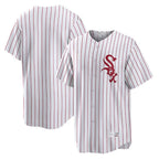 Chicago White Sox Blank Player Red Fedasgoge Stripe White Home Game Stitched Jerseys