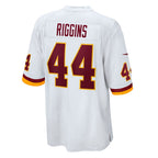 W.Football Team #44 John Riggins White Fedasgoge Retired Player Game Jersey