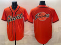 San Francisco Giants Team Big Logo Orange Fedasgoge Cool Base Stitched Jersey