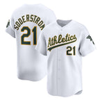 Oakland Athletics #21 Tyler Soderstrom White Fedasgoge Home Limited Player Jersey 2