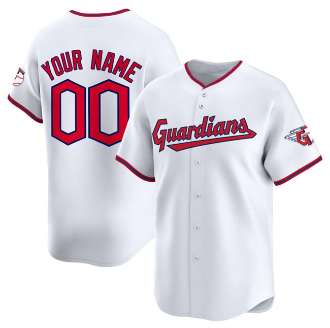 Custom Cleveland Guardians Active Player White Fedasgoge Home Limited Stitched Jersey