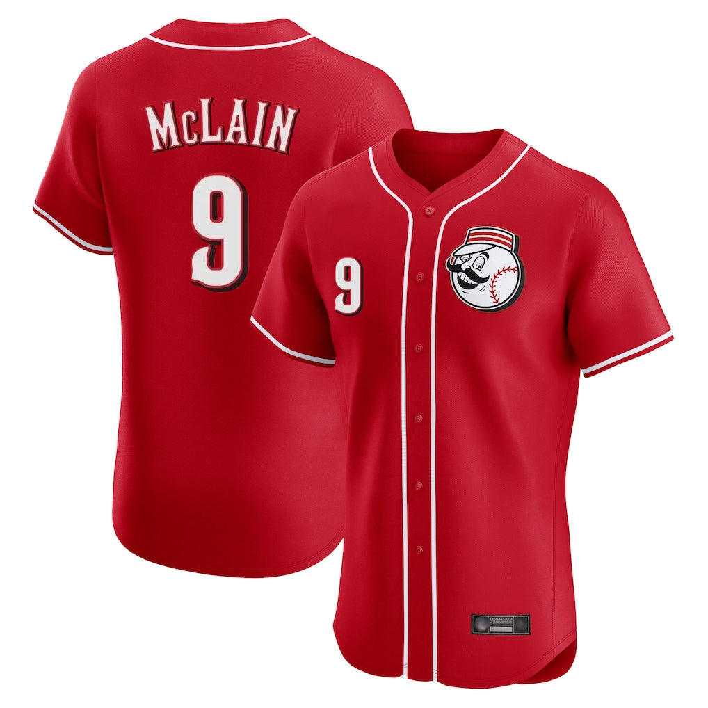 Cincinnati Reds #9 Matt McLain Player Red Fedasgoge Limited Elite Home Game Stitched Jerseys
