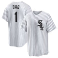 Chicago White Sox White Fedasgoge #1 Dad Home Replica Jersey