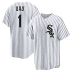 Chicago White Sox White Fedasgoge #1 Dad Home Replica Jersey