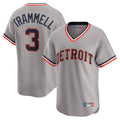 Detroit Tigers #3 Alan Trammell Player Gray Fedasgoge Cooperstown T-shirt Home Game Stitched Jerseys
