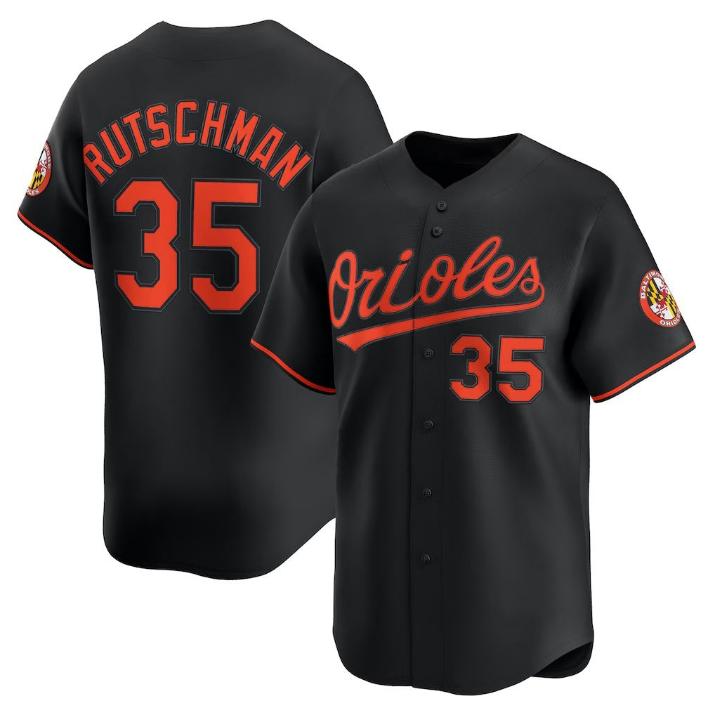 Baltimore Orioles #35 Adley Rutschman Black Fedasgoge Alternate Limited Player Jersey