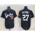 Houston Astros #27 Jose Altuve Black Fedasgoge Cactus Jack Cool Base Jersey