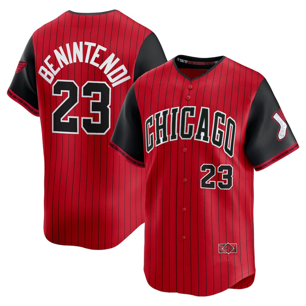 Chicago White Sox #23 Andrew Benintendi Red-Black Fedasgoge 2025 City Connect Limited Player Jersey