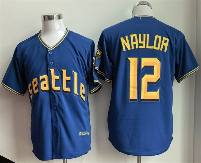 Seattle Mariners #12 Josh Naylor Royal Fedasgoge 2025 Cool Base Stitched jersey