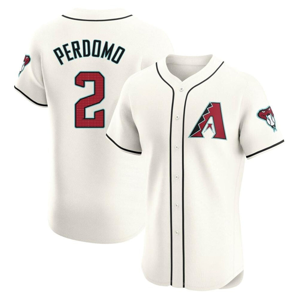 Arizona Diamondbacks #2 Geraldo Perdomo Player Cream Fedasgoge Limited Elite Home Game Stitched Jerseys