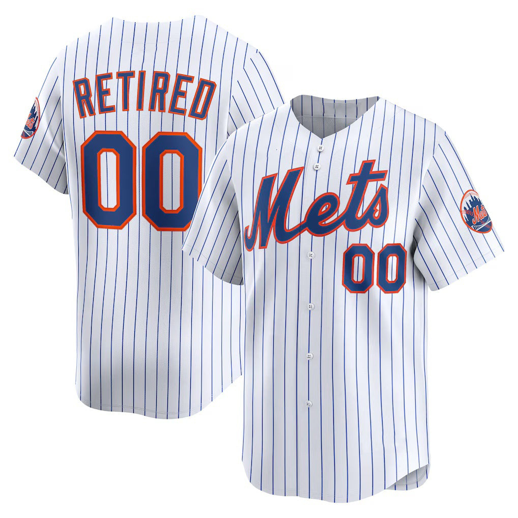 Custom New York Mets White Fedasgoge Home Limited Pick-A-Player Retired Roster Jersey