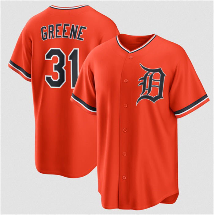 Detroit Tigers #31 Riley Greene Orange Fedasgoge Alternate Stitched Jersey