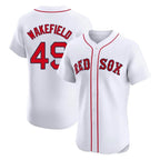 Boston Red Sox #49 Tim Wakefield Player White Fedasgoge Limited Elite Home Game Stitched Jerseys1