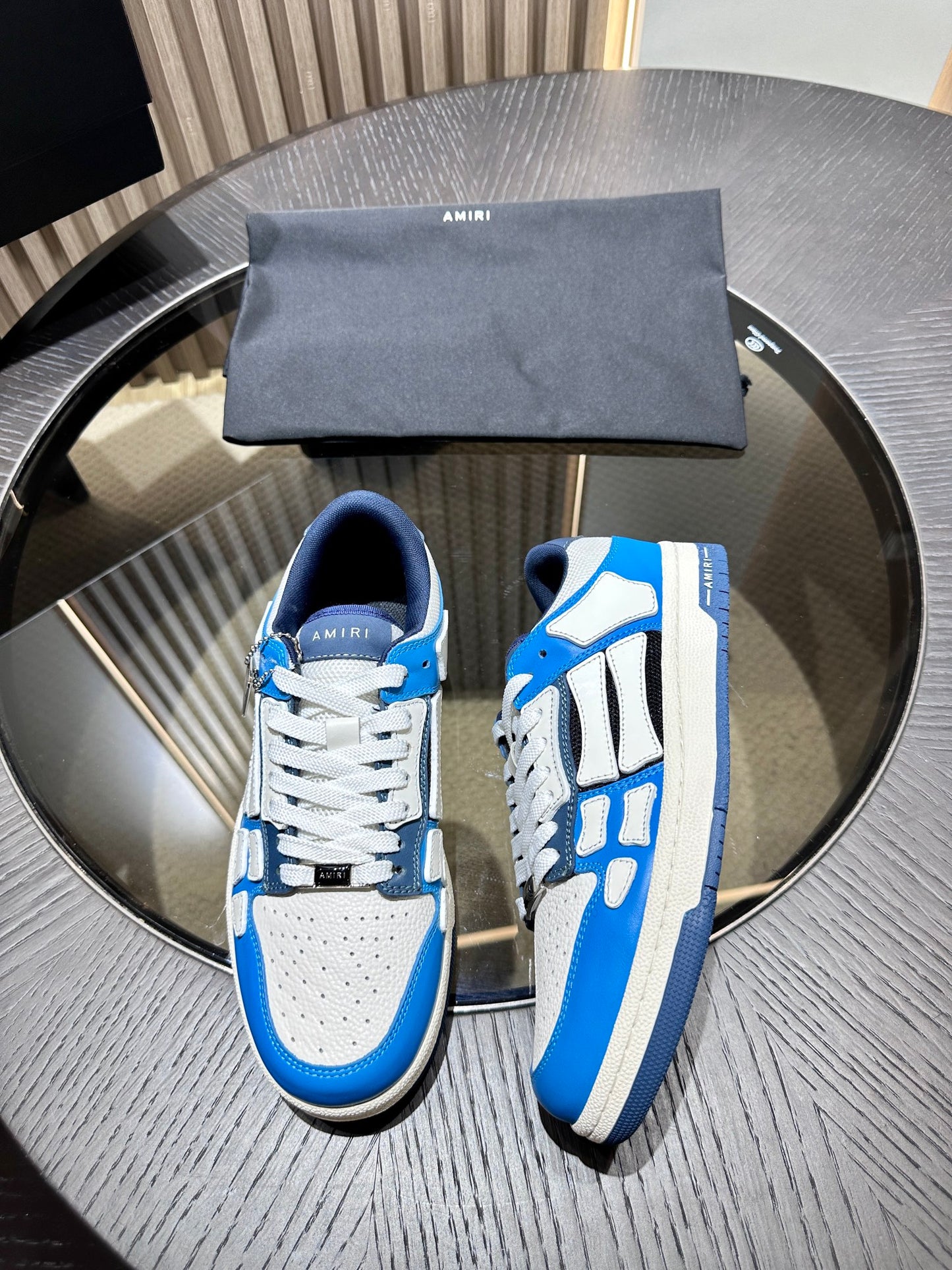 Amiri Leather Low-Top Fashion Sneakers - Casual Sports Shoes