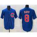 Chicago Cubs #8 Ian Happ Royal Fedasgoge Cool Base Stitched Jersey