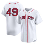 Boston Red Sox #49 Tim Wakefield White Fedasgoge Home Limited Player Jersey