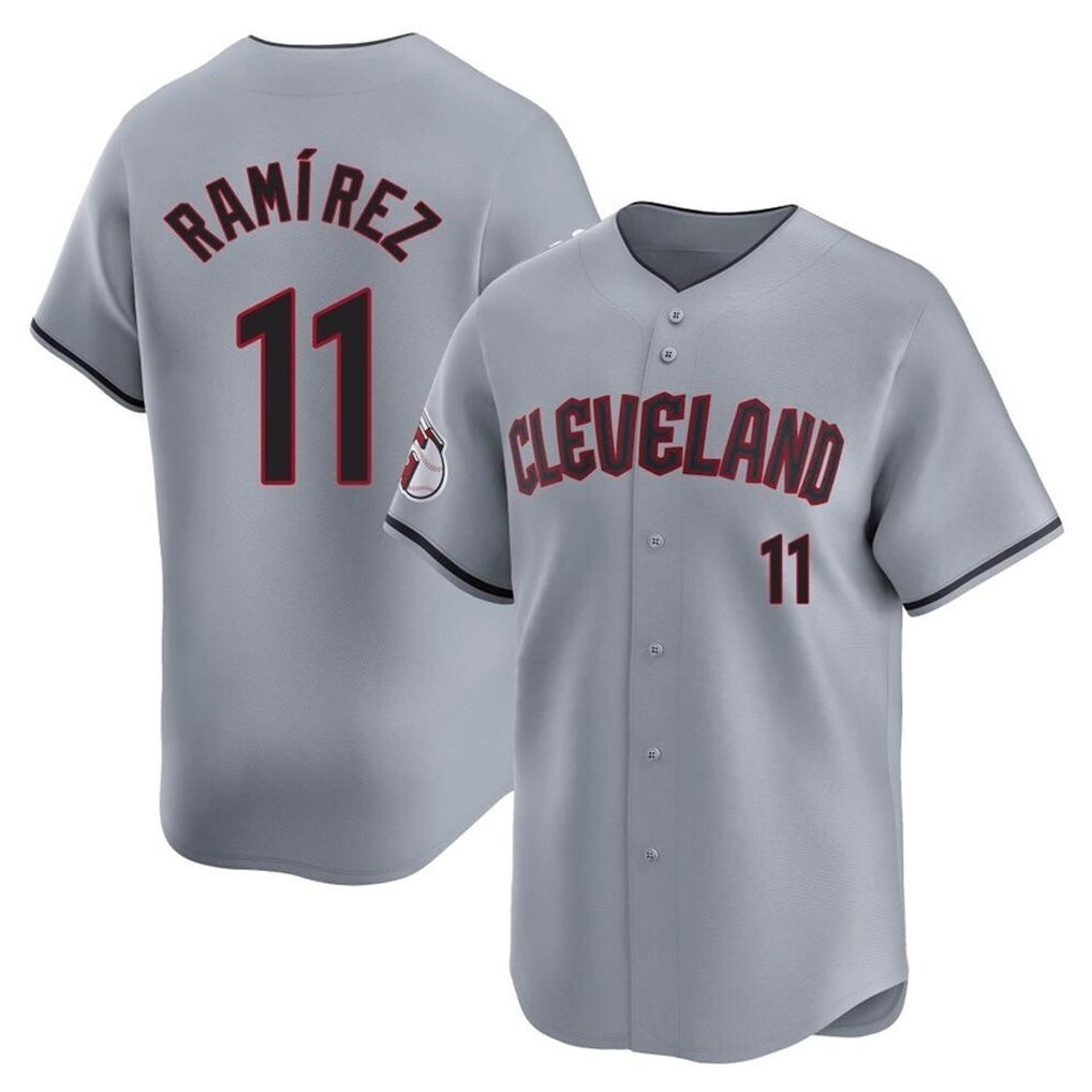 Cleveland Guardians #11 Jose Ramirez Player Gray Fedasgoge Road Limited Home Stitched Jerseys
