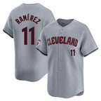 Cleveland Guardians #11 Jose Ramirez Player Gray Fedasgoge Road Limited Home Stitched Jerseys