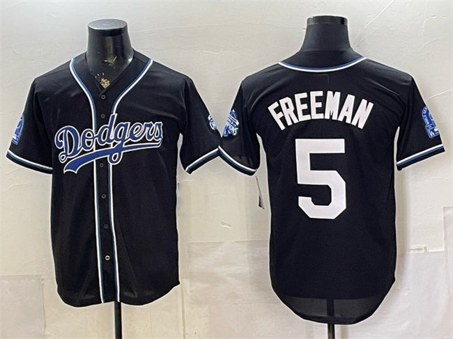Los Angeles Dodgers #5 Freddie Freeman B2B Champs 2026 Black Fedasgoge Out Style Vapor Limited Stitched Jersey