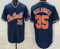 Detroit Tigers #35 Justin Verlander Navy Fedasgoge Limited Jersey